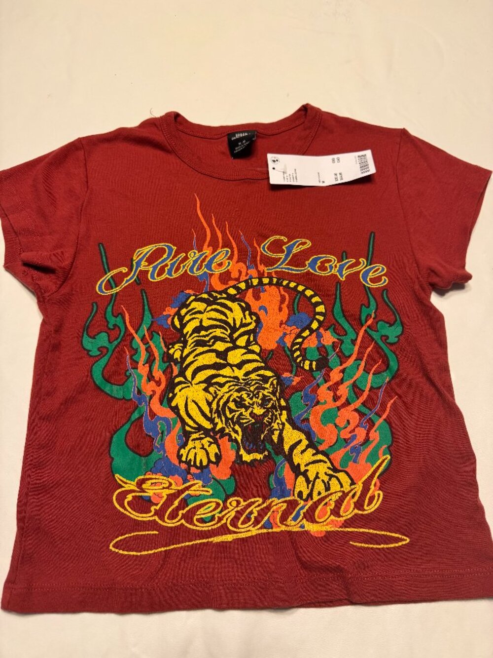 Urban Outfitters Pure Love Tiger Baby Tee